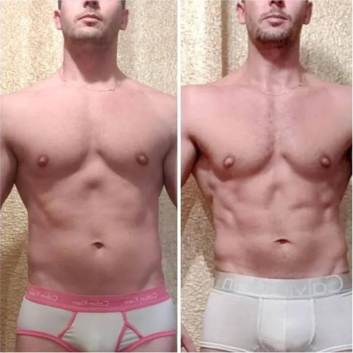 Cambio físico antes y después · Obsessive Team