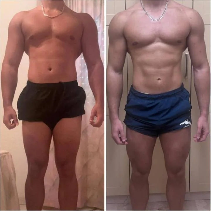 Cambio físico antes y después · Obsessive Team