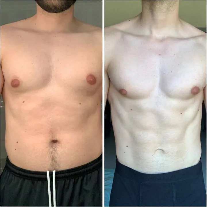 Cambio físico antes y después · Obsessive Team