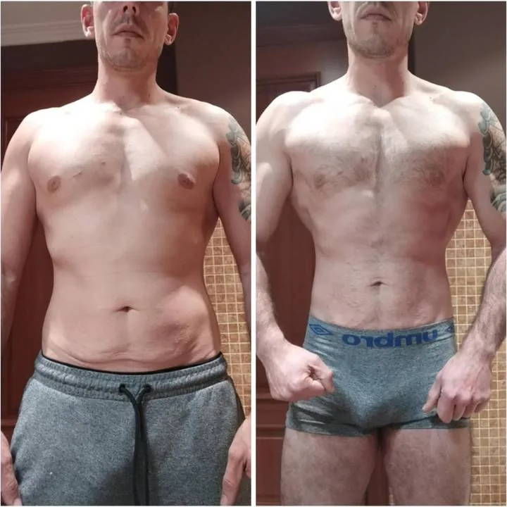Cambio físico antes y después · Obsessive Team